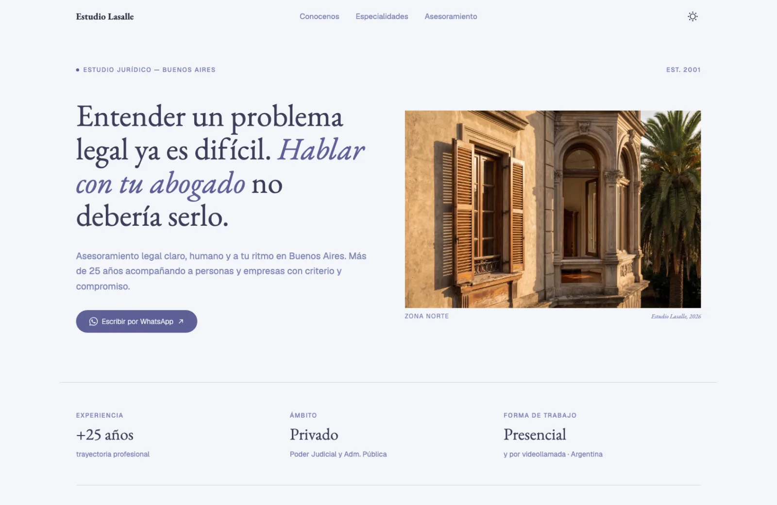 Captura de Estudio Lasalle